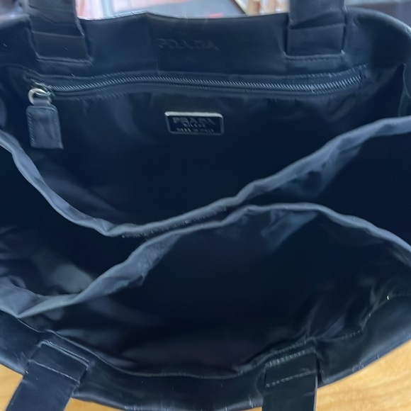 Black Prada nylon tote WITH matching wallet - Picture 7 of 12